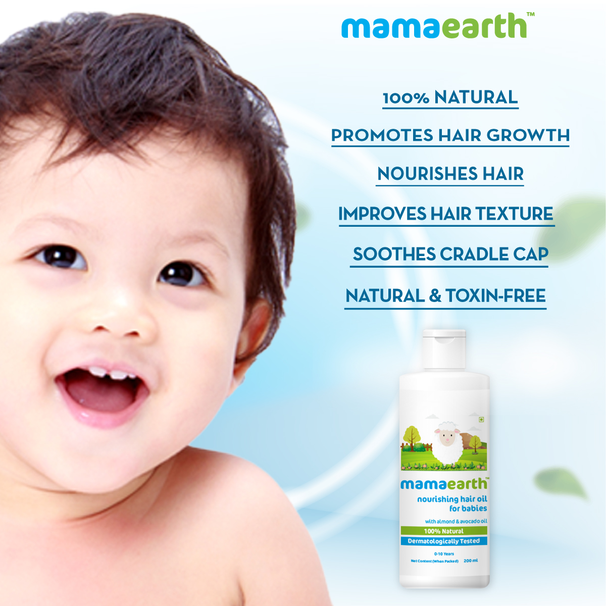 mamaearth baby hair oil