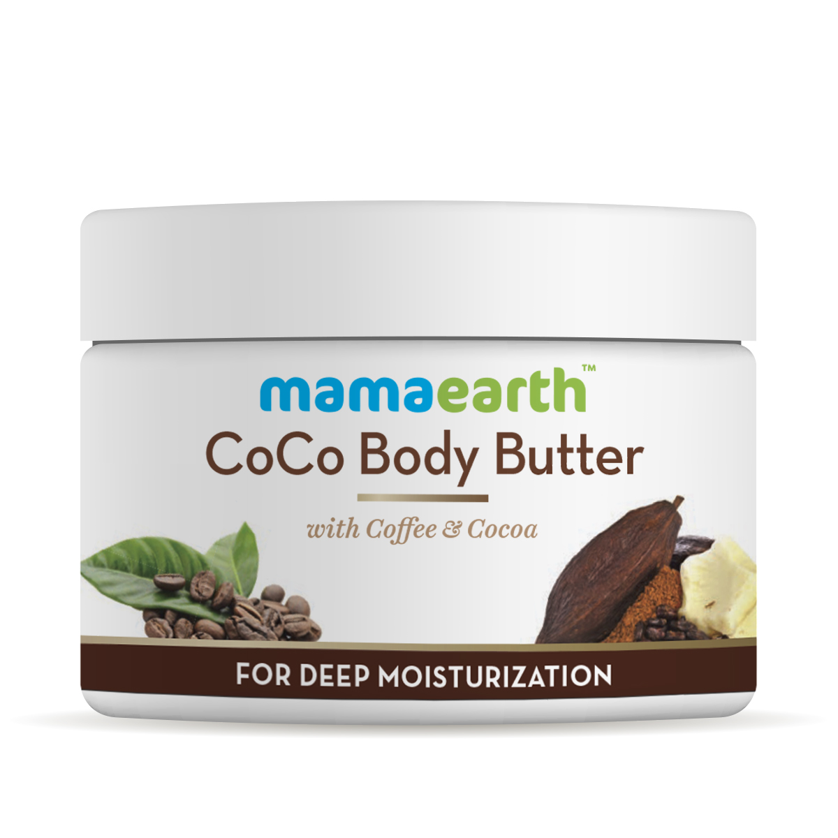 CoCo Body Butter for Dry Skin, with Coffee & Cocoa for Deep Moisturization- 200g