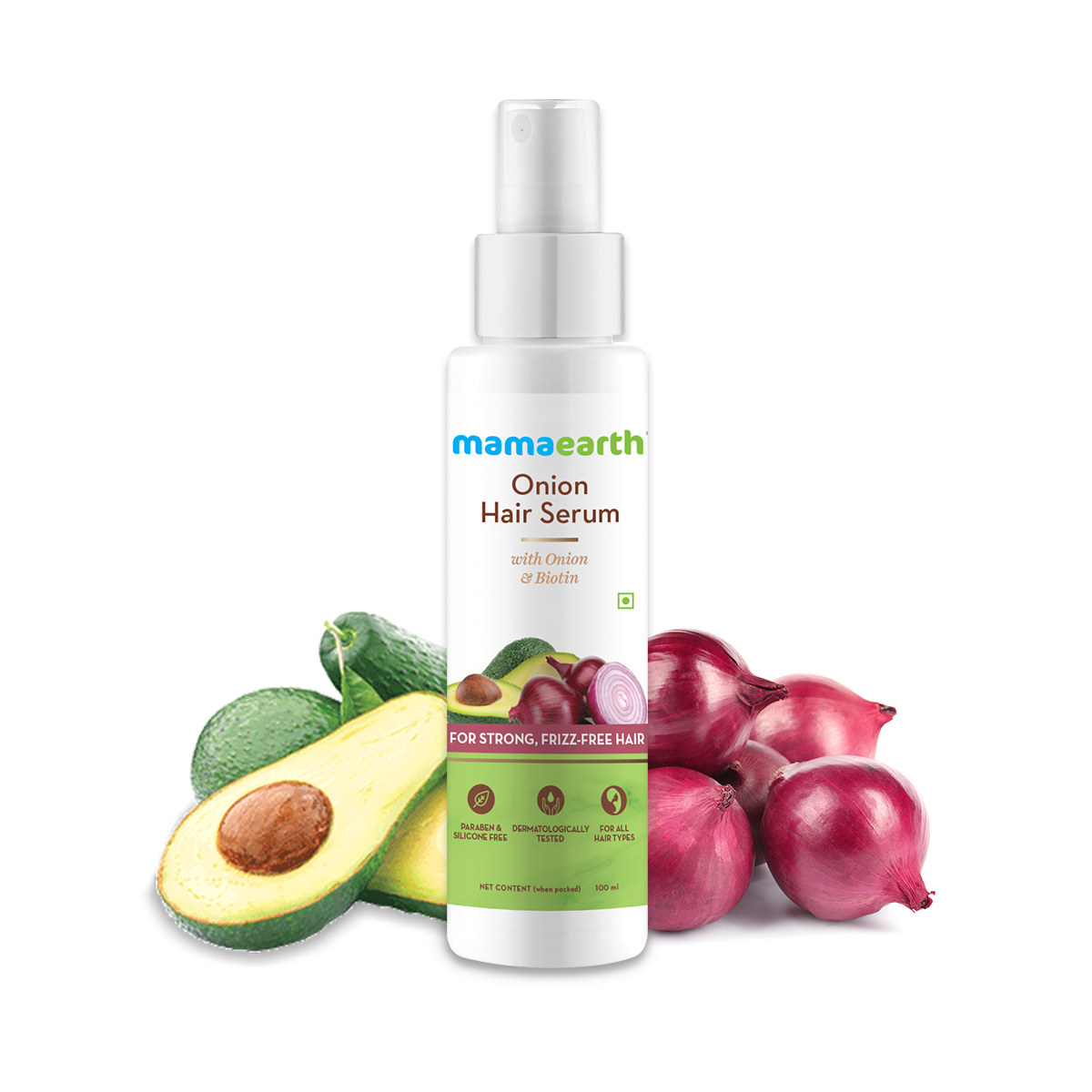 MamaEarth Onion Hair Serum with Onion & Biotin for Strong and Frizz-Free Hair