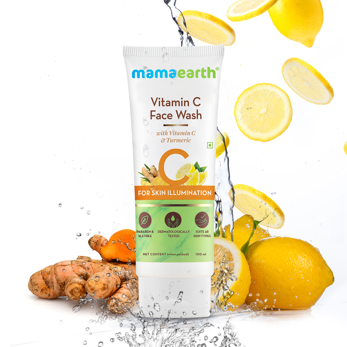 Vitamin C Face Wash with Vitamin C and Turmeric for Skin Illumination