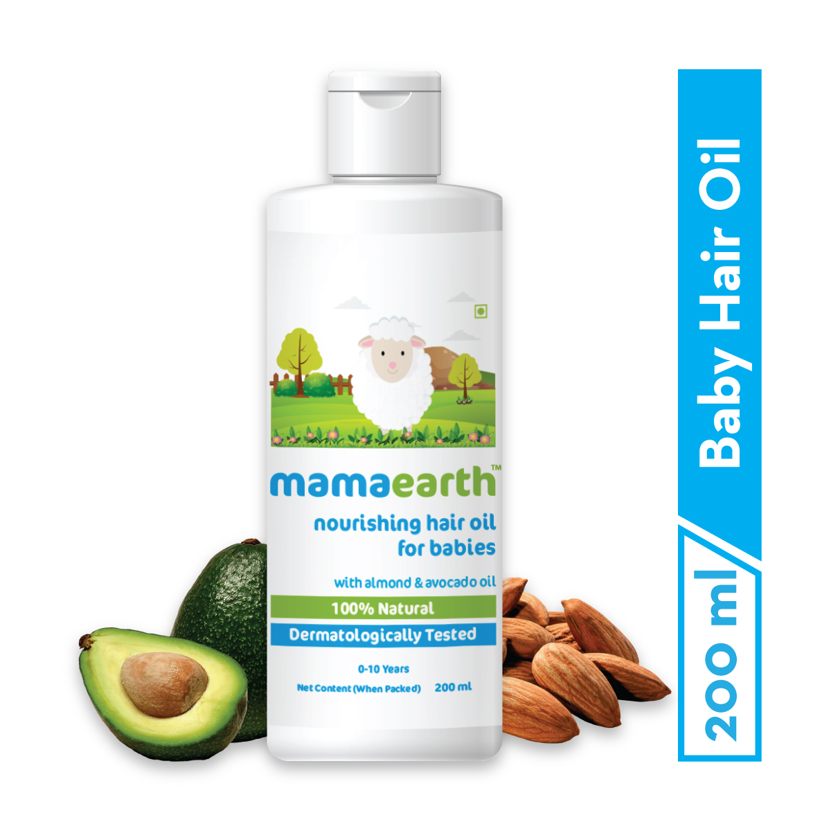 Mamaearth Nourishing Hair Oil For Babies With Almond And Avocado Oil 200 Ml